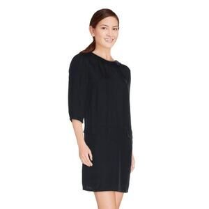 NWT See U Soon Anthropologie brand reverse tuxedo mini party dress Small Black